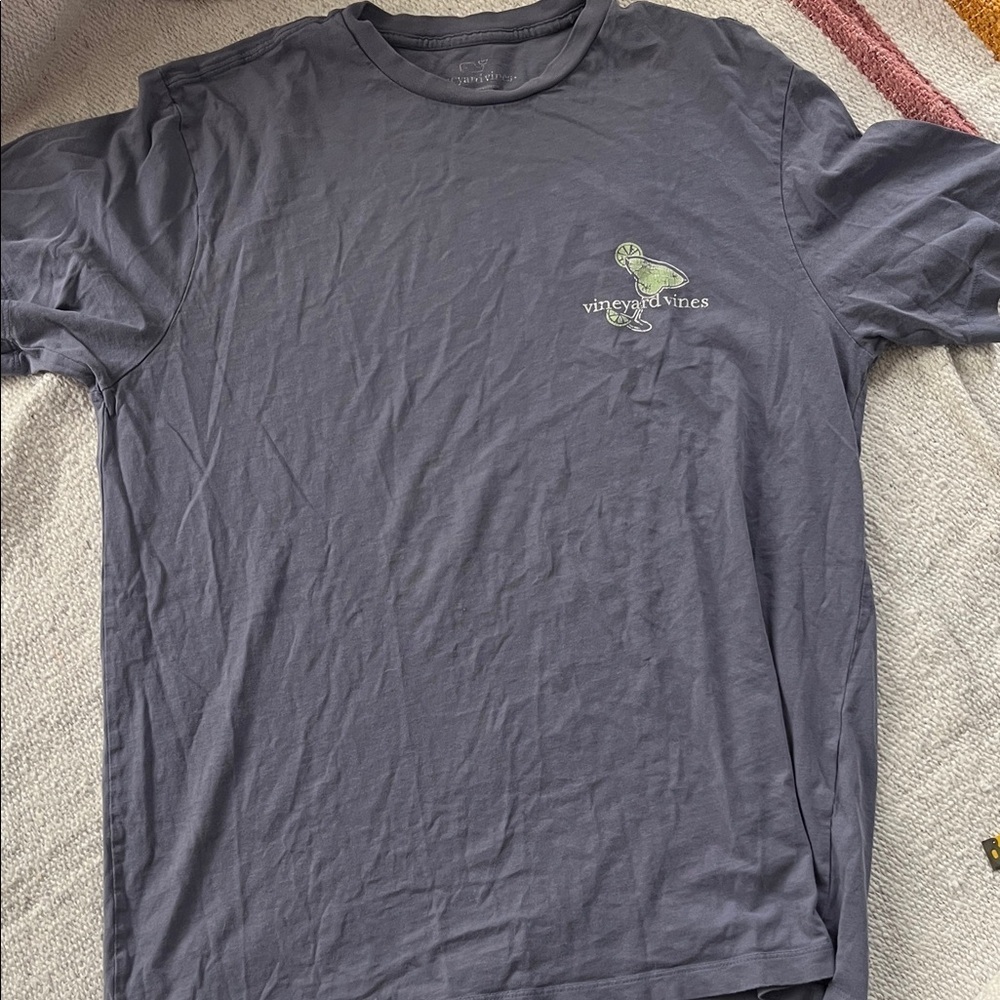 (138)Vineyard Vines Men's Slate Blue T-Shirt